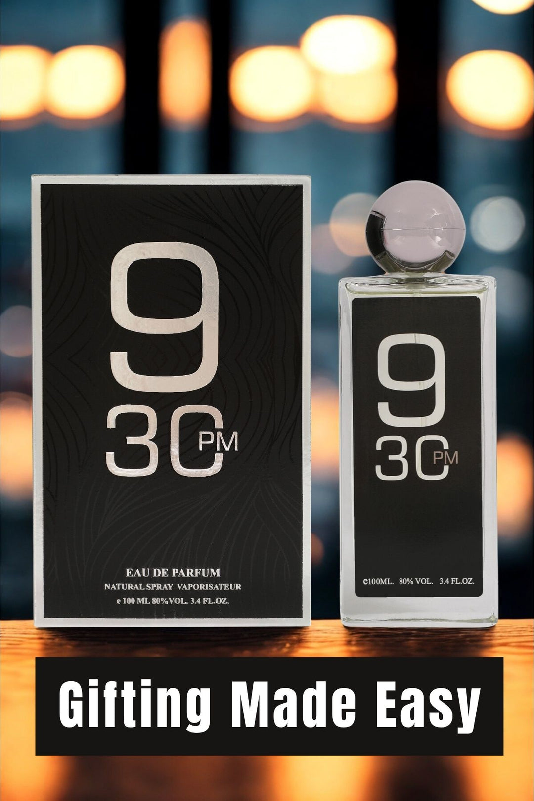 9:30 PM SPRAY PERFUME EAU DE PARFUM FOR MEN - 100ML/3.4 FL.OZ