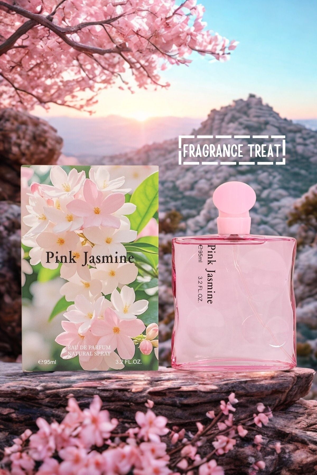 PINK JASMINE SPRAY PERFUME EAU DE PARFUM FOR WOMEN - 95ML/3.2 FL.OZ.
