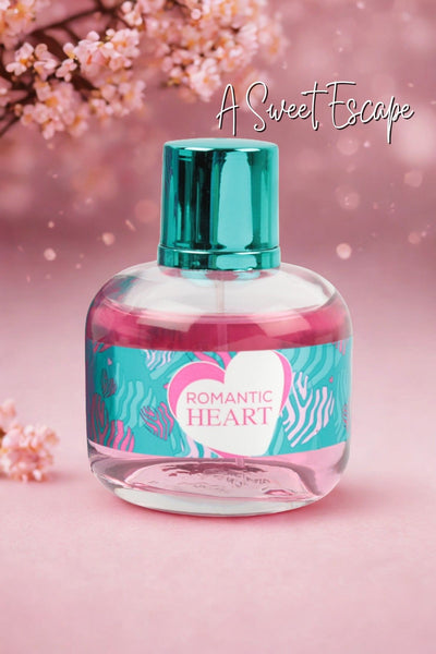 ROMANTIC HEART SPRAY PERFUME EAU DE PARFUM FOR WOMEN - 100ML/3.4 FL.OZ.