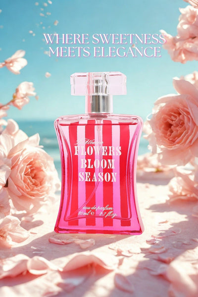 FLOWERS BLOOM SEASON SPRAY PERFUME EAU DE PARFUM FOR WOMEN - 80ML/2.7 FL.OZ.