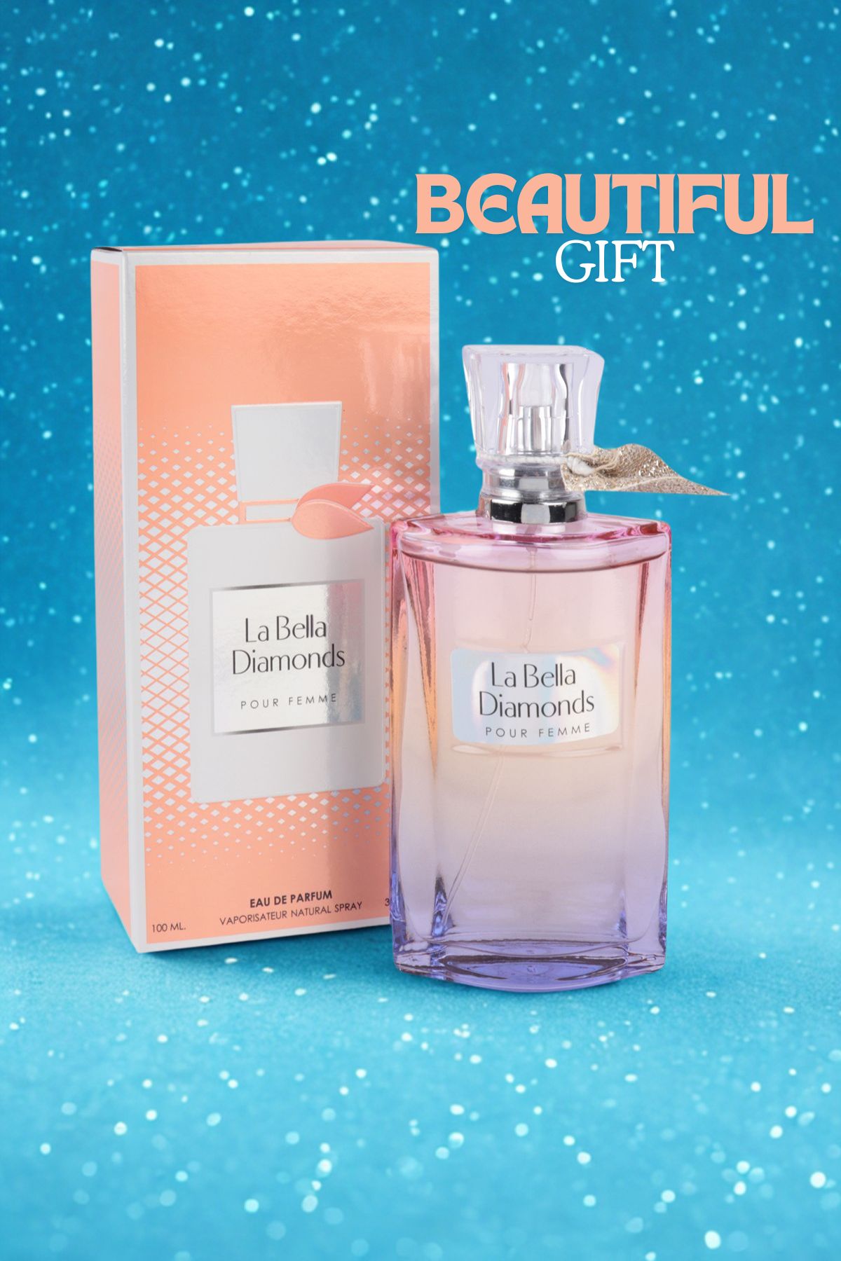 LA BELLA DIAMONDS SPRAY PERFUME EAU DE PARFUM FOR WOMEN - 100ML/3.4 FL.OZ.