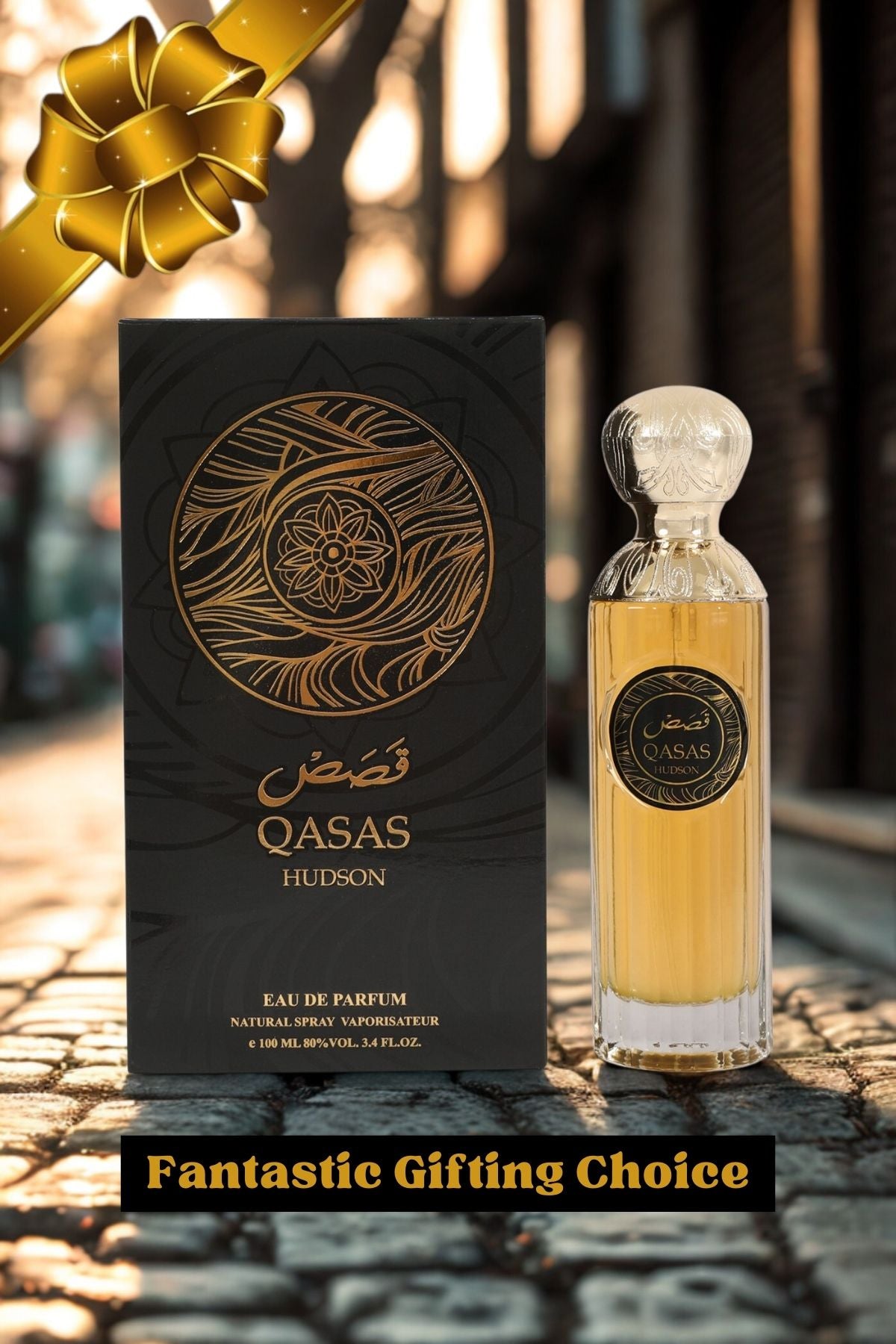 QASAS HUDSON SPRAY PERFUME EAU DE PARFUM FOR MEN AND WOMEN - 100ML/3.4 FL.OZ.