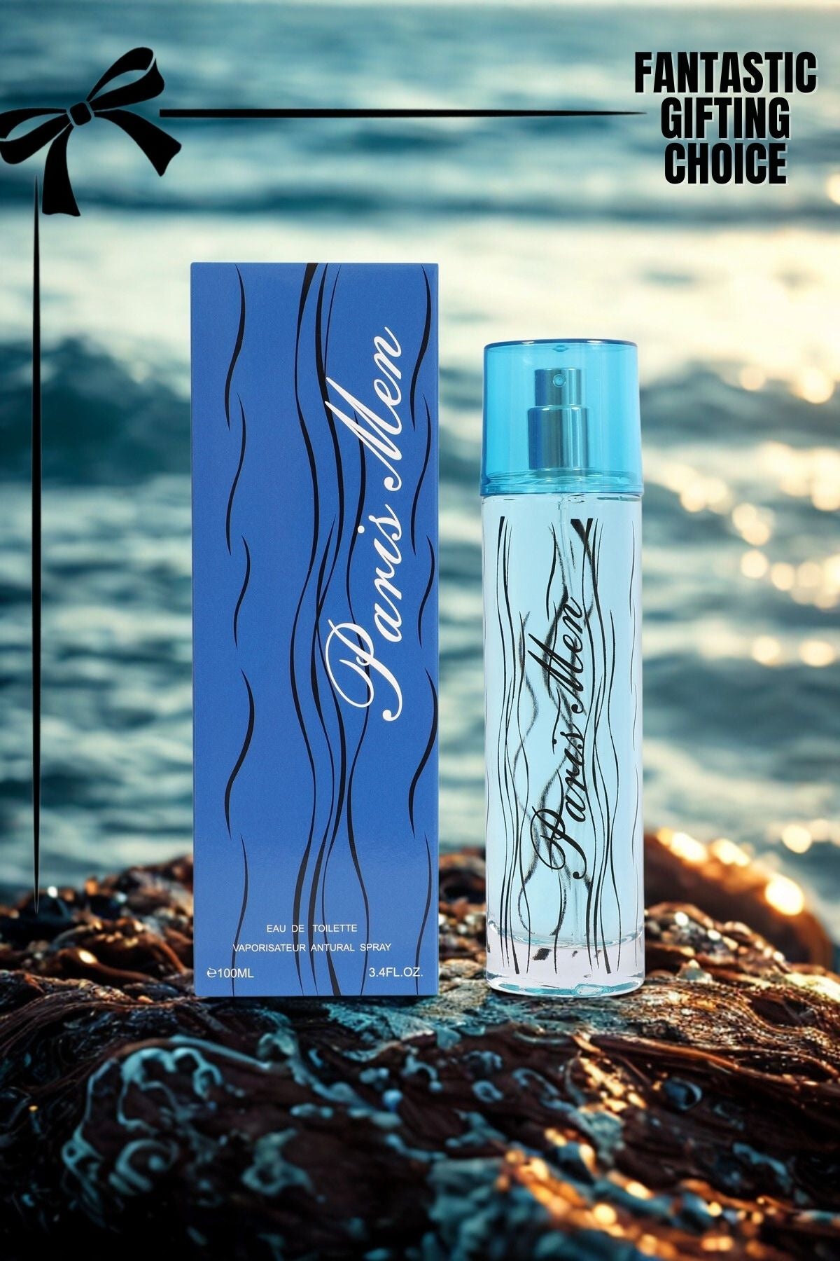 PARIS MEN SPRAY COLOGNE EAU DE TOILETTE FOR MEN - 100ML/3.4 FL.OZ.