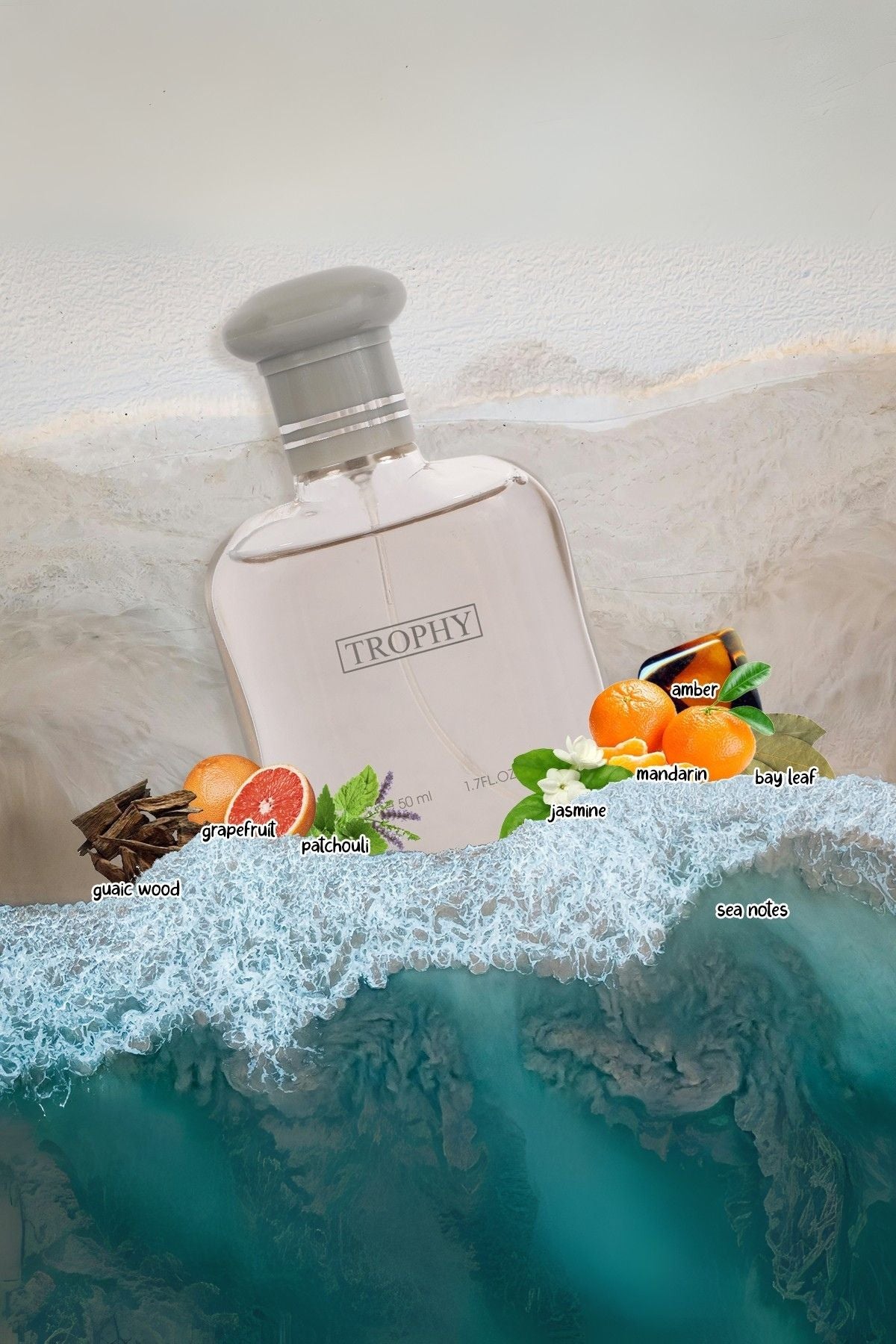 TROPHY SPRAY PERFUME EAU DE PARFUM FOR MEN - 50ML/1.75 FL.OZ.