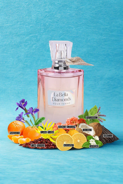 LA BELLA DIAMONDS SPRAY PERFUME EAU DE PARFUM FOR WOMEN - 100ML/3.4 FL.OZ.