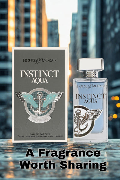 INSTINCT AQUA  SPRAY PERFUME EAU DE PARFUM FOR MEN - 100ML/3.4FL.OZ.