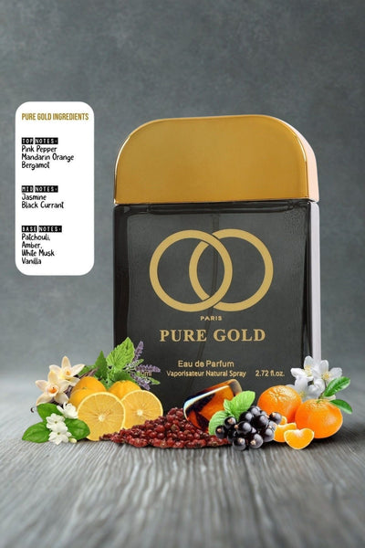 PARIS PURE GOLD SPRAY PERFUME EAU DE PARFUM FOR WOMEN - 80ML/2.72 FL.OZ
