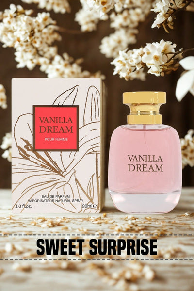 VANILLA DREAM SPRAY PERFUME EAU DE PARFUM FOR WOMEN - 90ML/3.0 FL.OZ.