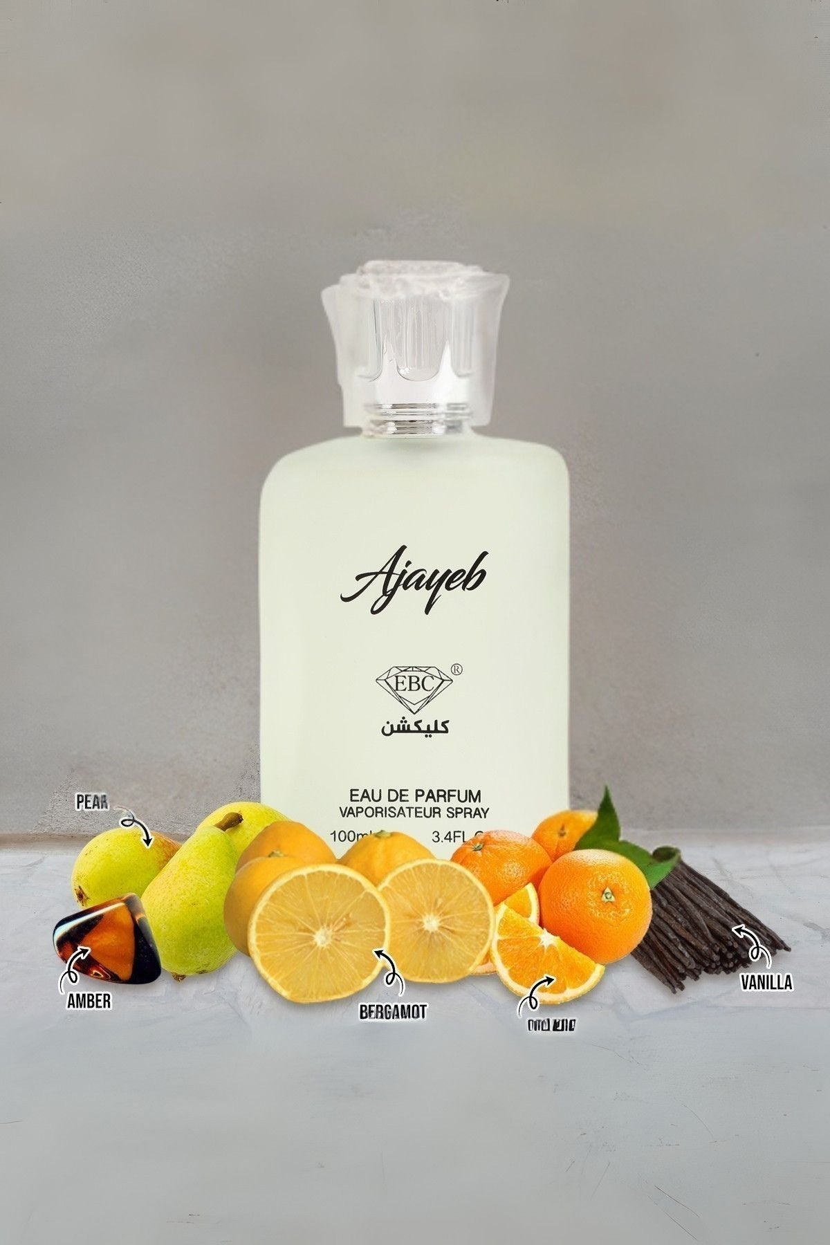 AJAYEB SPRAY COLOGNE EAU DE TOILETTE FOR MEN AND WOMEN - 100ML/3.4 FL.OZ.