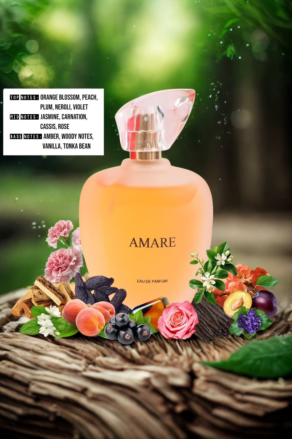 AMARE SPRAY PERFUME EAU DE PARFUM FOR WOMEN - 100ML/3.4 FL.OZ.
