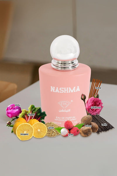 NASHMA SPRAY PERFUME EAU DE PARFUM FOR WOMEN - 100ML/3.4 FL.OZ.
