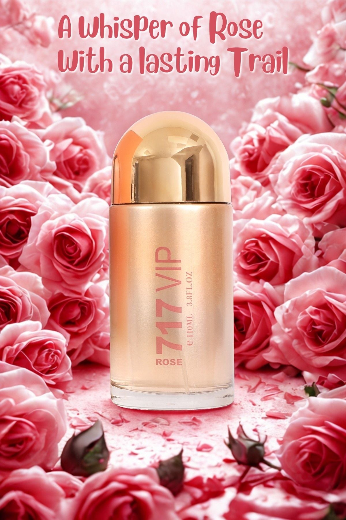 717 VIP ROSE SPRAY PERFUME EAU DE PARFUM FOR WOMEN - 110ML/3.8 FL.OZ.