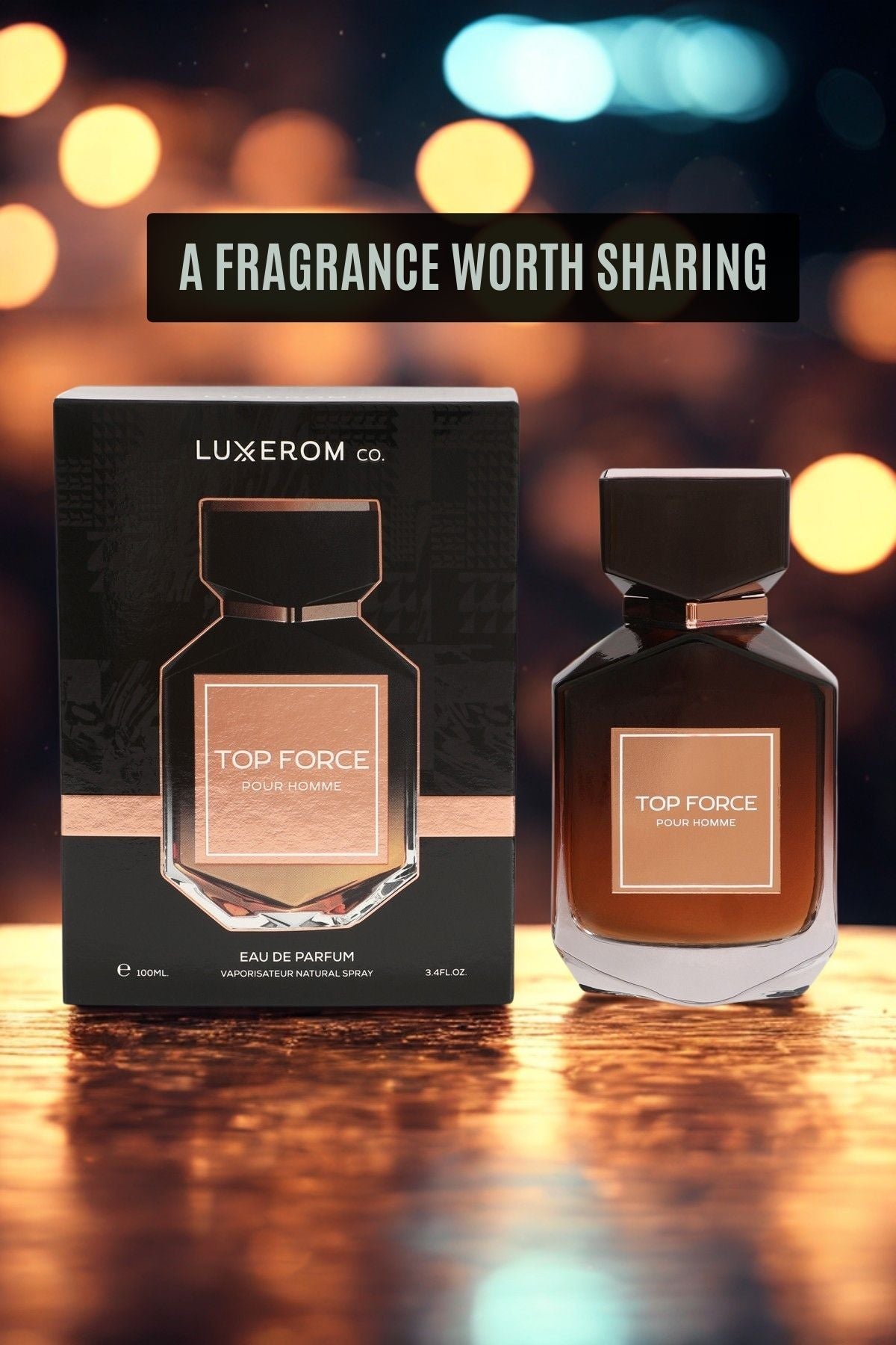 TOP FORCE SPRAY PERFUME EAU DE PARFUM FOR MEN - 100ML/3.4FL.OZ.