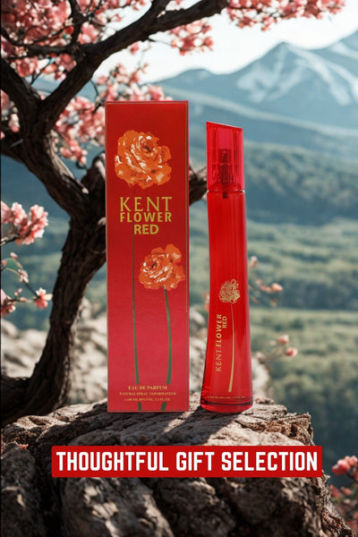 KENT FLOWER RED SPRAY PERFUME EAU DE PARFUM FOR WOMEN - 100ML/3.4 FL.OZ.