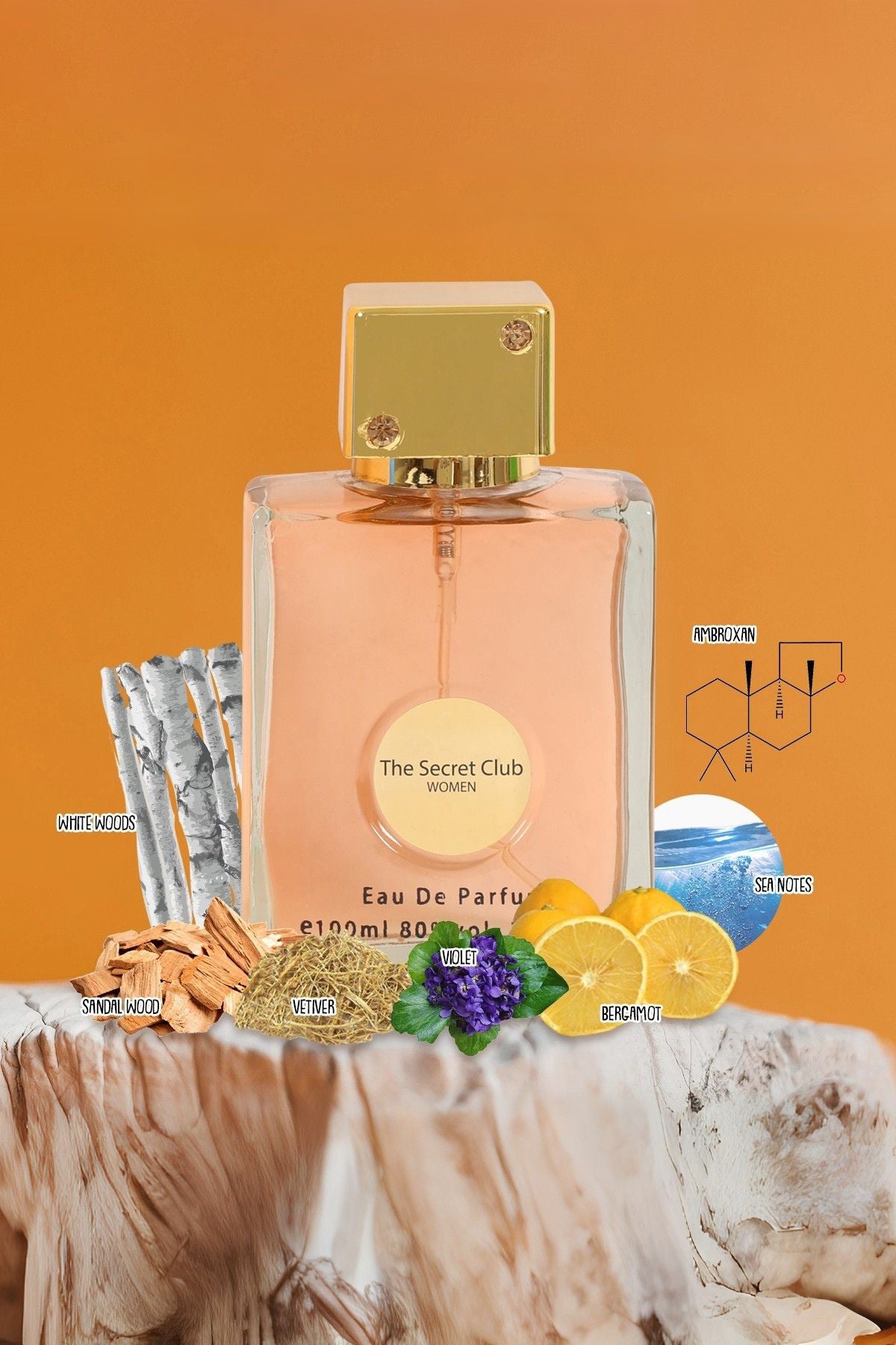 THE SECRET CLUB SPRAY PERFUME EAU DE PARFUM FOR WOMEN - 100ML/3.4FL.OZ.