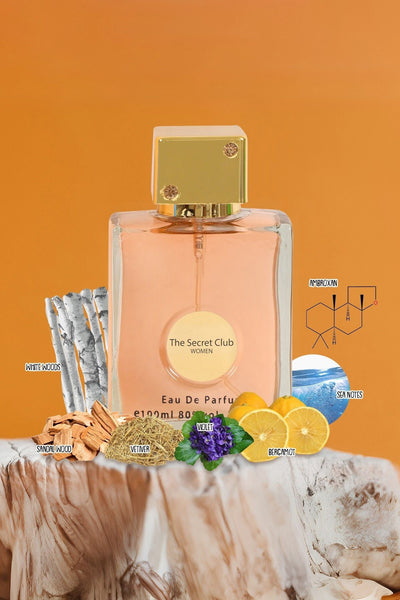 THE SECRET CLUB SPRAY PERFUME EAU DE PARFUM FOR WOMEN - 100ML/3.4FL.OZ.