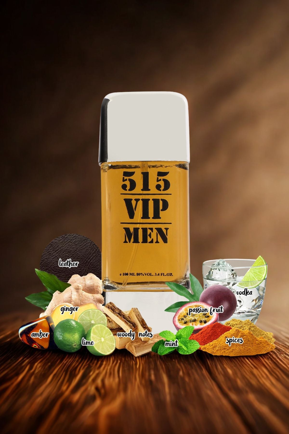 515 VIP MEN SPRAY PERFUME EAU DE PARFUM FOR MEN - 100ML/3.4 FL.OZ.