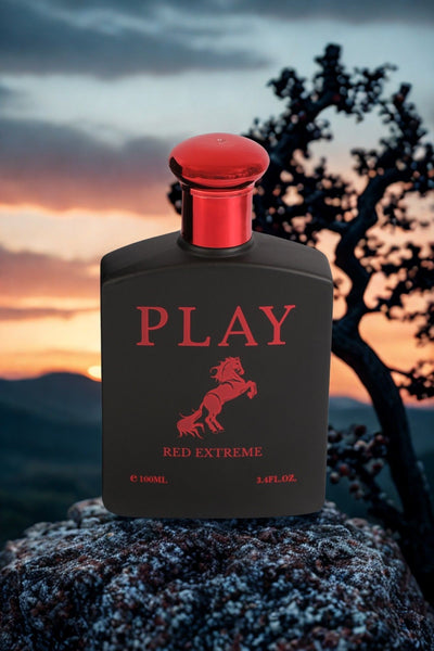 PLAY RED EXTREME SPRAY COLOGNE EAU DE TOILETTE FOR MEN - 100ML/3.4 FL.OZ.