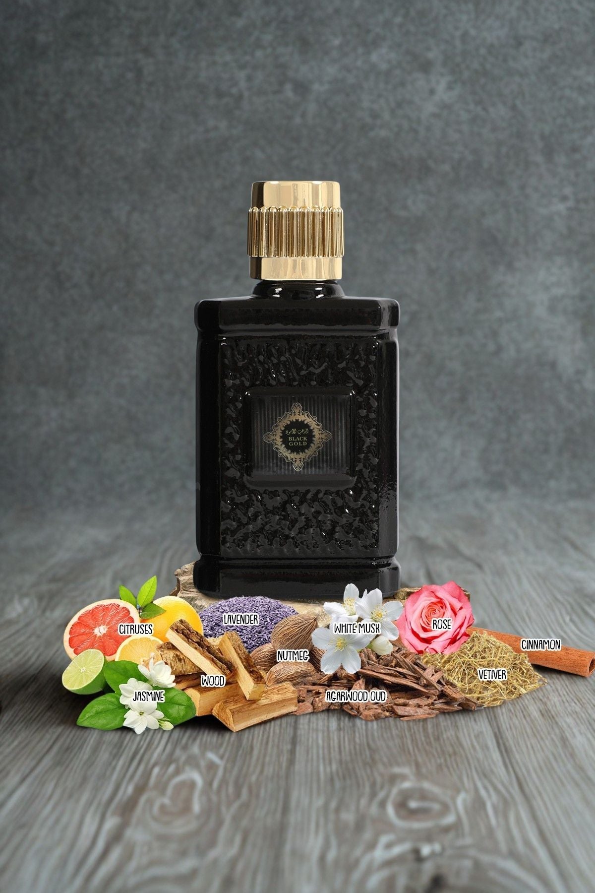 BLACK GOLD SPRAY COLOGNE EAU DE TOILETTE FOR MEN - 100ML/3.4 FL.OZ.