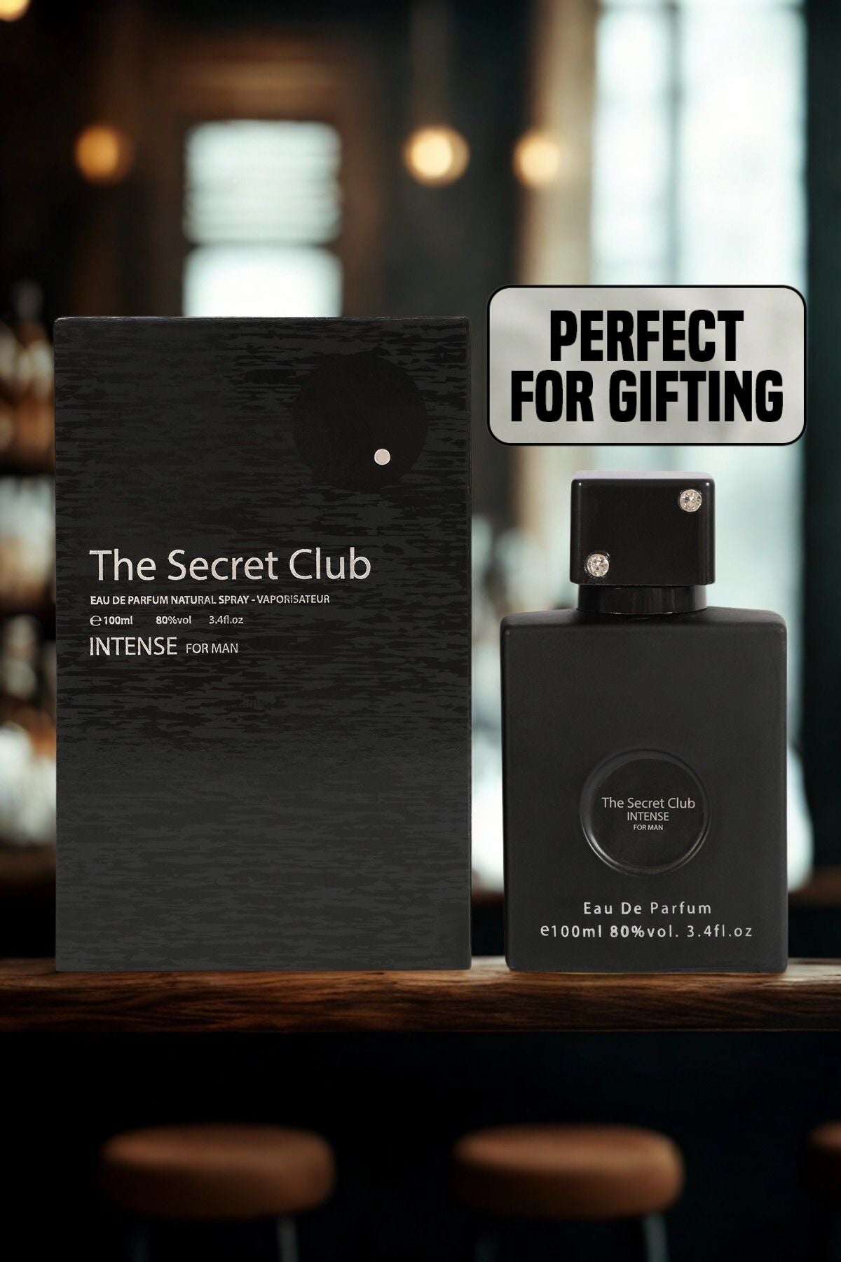 THE SECRET CLUB INTENSE SPRAY PERFUME EAU DE PARFUM FOR MEN - 100ML/3.4FL.OZ.