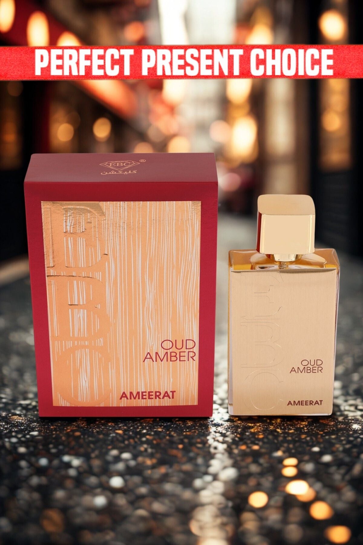 OUD AMBER AMEERAT-RED SPRAY PERFUME EAU DE PARFUM FOR MEN - 100ML/3.4 FL.OZ.