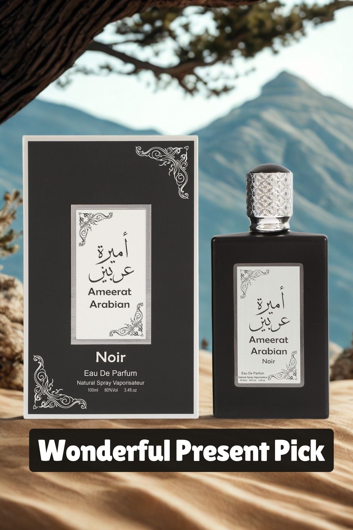 AMEERAT ARABIAN NOIR SPRAY PERFUME EAU DE PARFUM FOR MEN - 100ML/3.4FL.OZ.