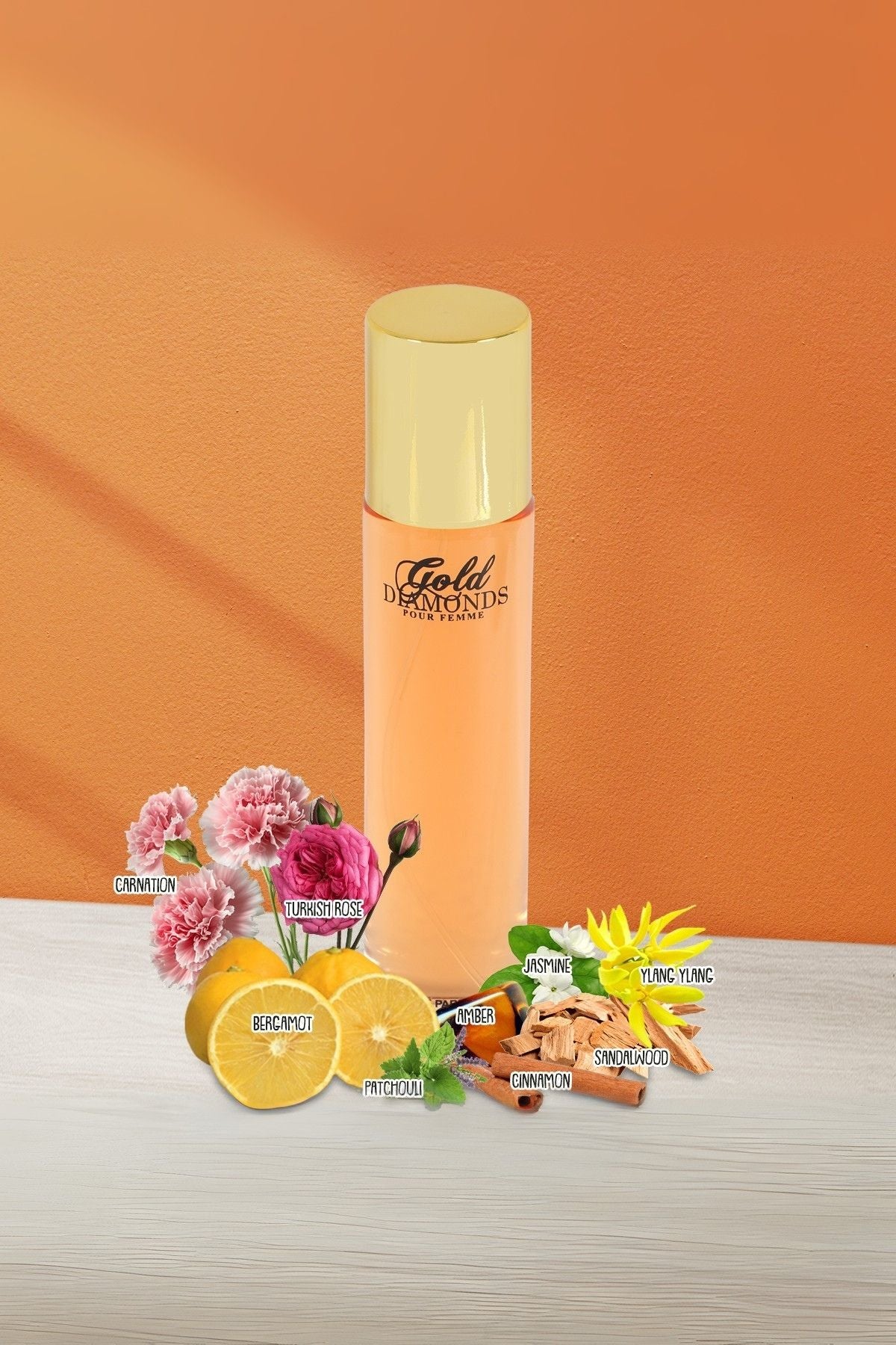 GOLD DIAMOND SPRAY PERFUME EAU DE PARFUM FOR WOMEN - 100ML/3.4 FL.OZ.