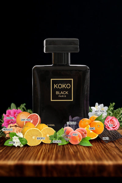 KOKO BLACK SPRAY PERFUME EAU DE PARFUM FOR WOMEN - 100ML/3.4 FL.OZ.