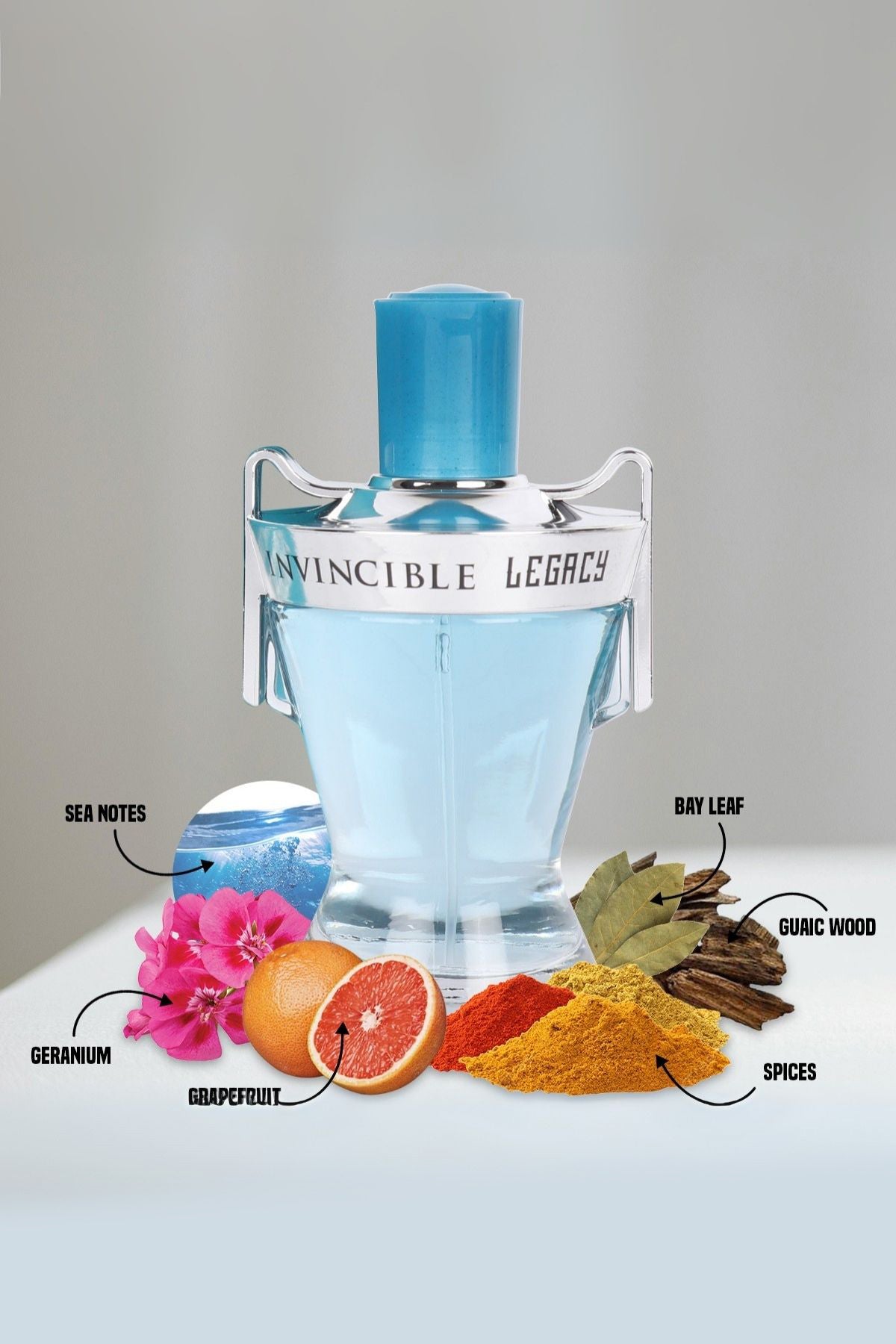 INVINCIBLE LEGACY SPRAY COLOGNE EAU DE TOILETTE FOR MEN - 100ML/3.4 FL.OZ.