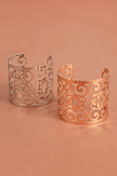 BOHO PATTERN CUFF BRACELET-