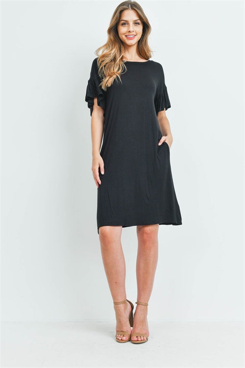 RFD1038-RSJ-FLUTTER SLEEVE POCKET DRESSES 1-2-2-2