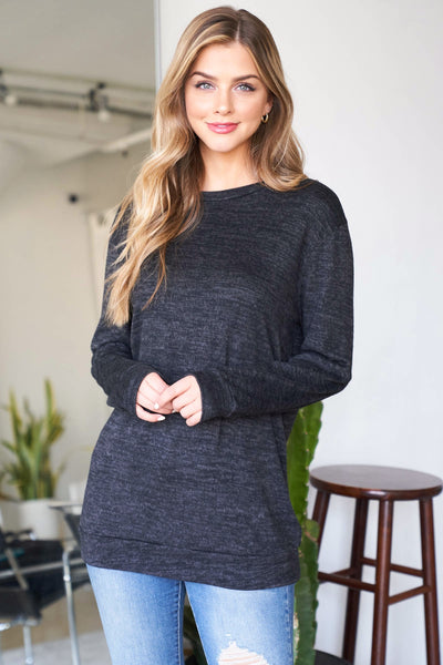 RFT2617-TWO TONED ROUND NECK SWEATSHIRT-1-2-2-2 (NOW $5.75 ONLY!)