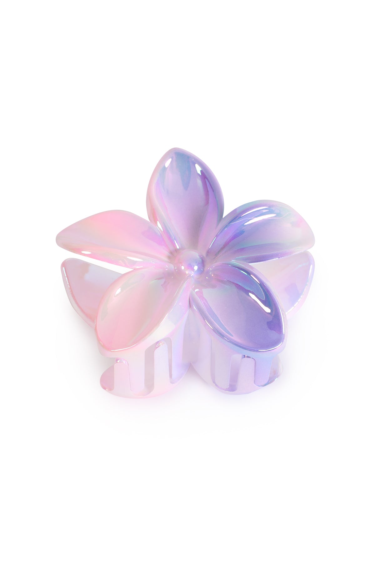 OMBRE PLUMERIA FLOWER HAIR CLAW CLIP HAIR ACCESSORIES