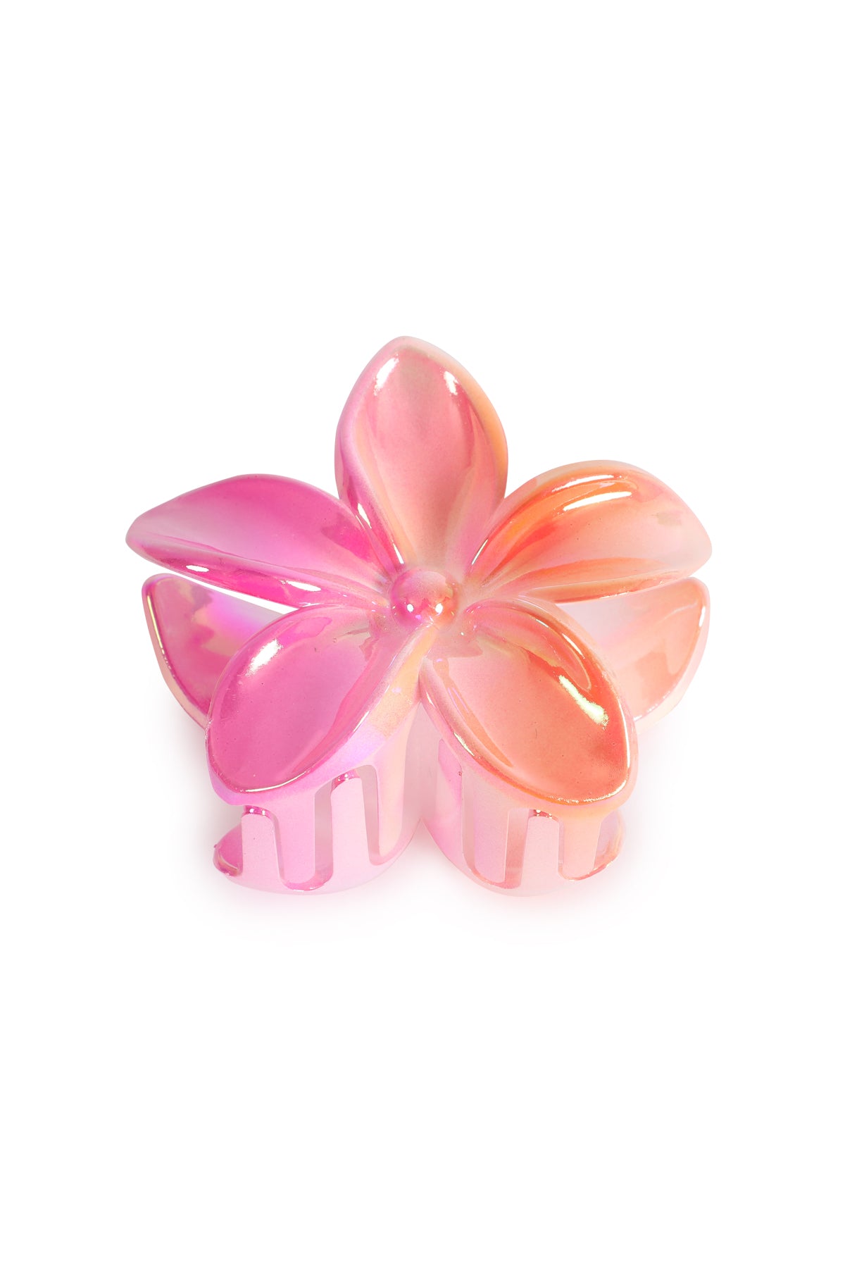 OMBRE PLUMERIA FLOWER HAIR CLAW CLIP HAIR ACCESSORIES