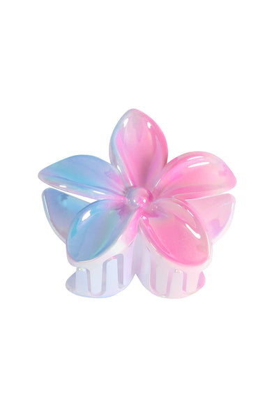 OMBRE PLUMERIA FLOWER HAIR CLAW CLIP HAIR ACCESSORIES