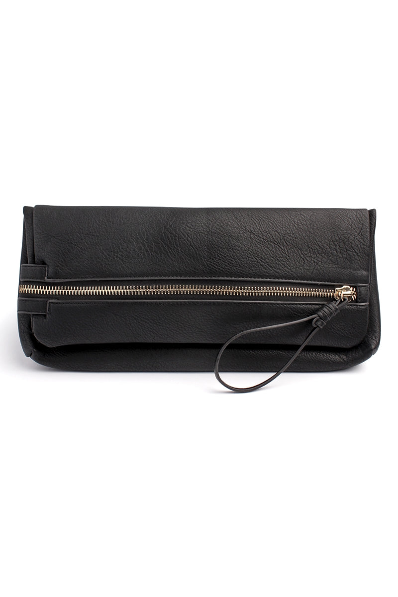 OVERSIZE CLUTCH WRISTLET LEATHER WALLET