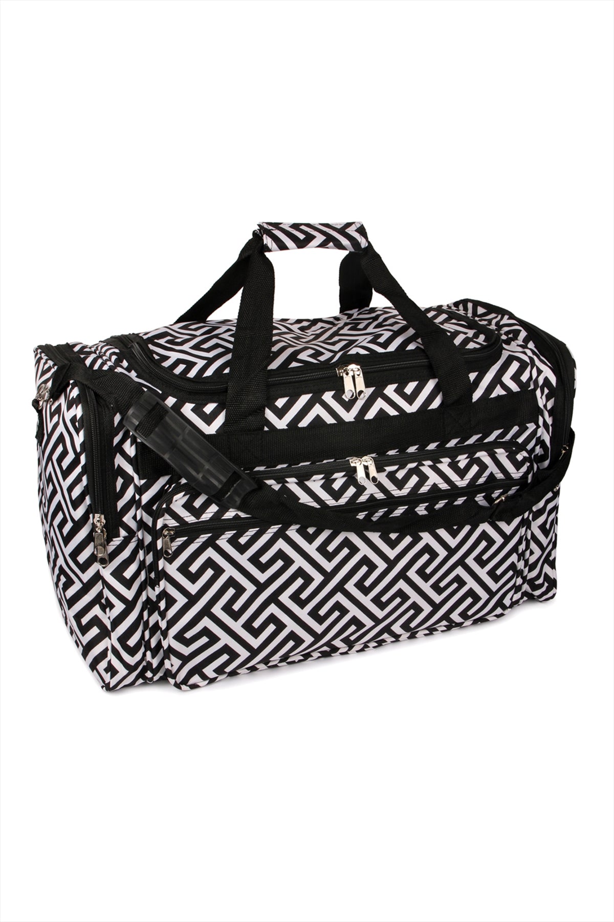 GREEK KEY DUFFLE BAG