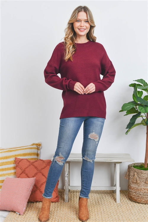 TW-21056-ROUND NECK BASIC SWEATER 1-0-2-2