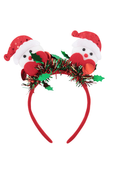 CHRISTMAS HOLIDAY HEADBAND HAIR ACCESSORIES-RED