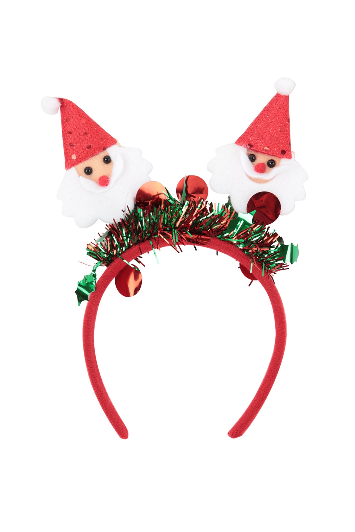 CHRISTMAS HOLIDAY HEADBAND HAIR ACCESSORIES-RED