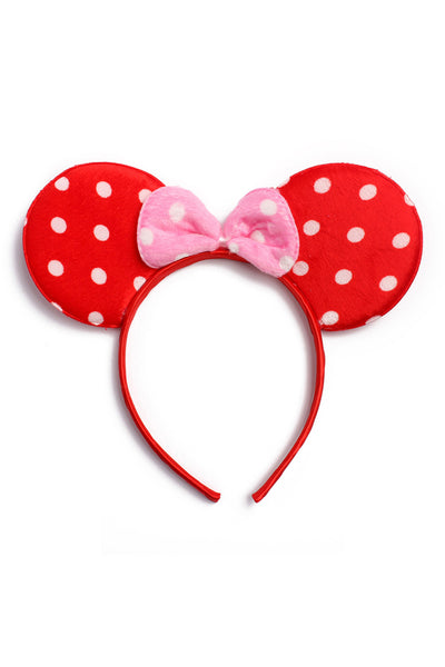 POLKA DOTS MOUSE EAR HAIR BAND