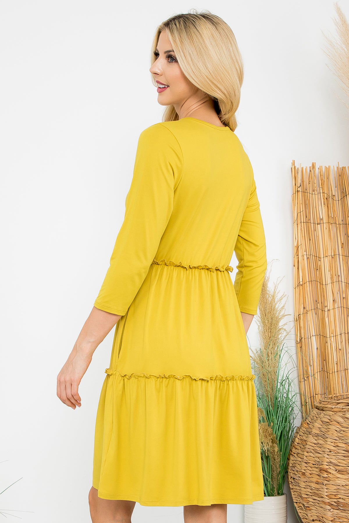 LONG SLEEVE MERROW DETAIL DRESS 1-1-1-1