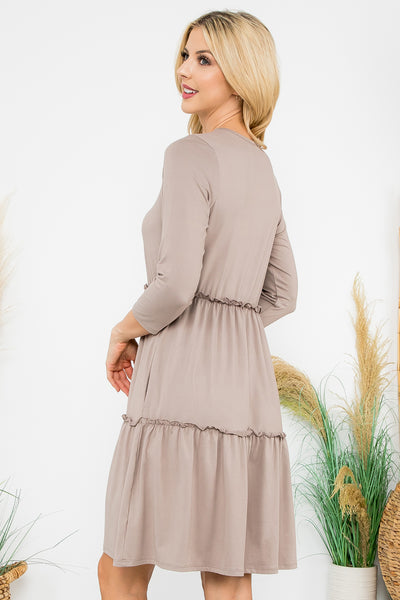 LONG SLEEVE MERROW DETAIL DRESS 1-1-1-1