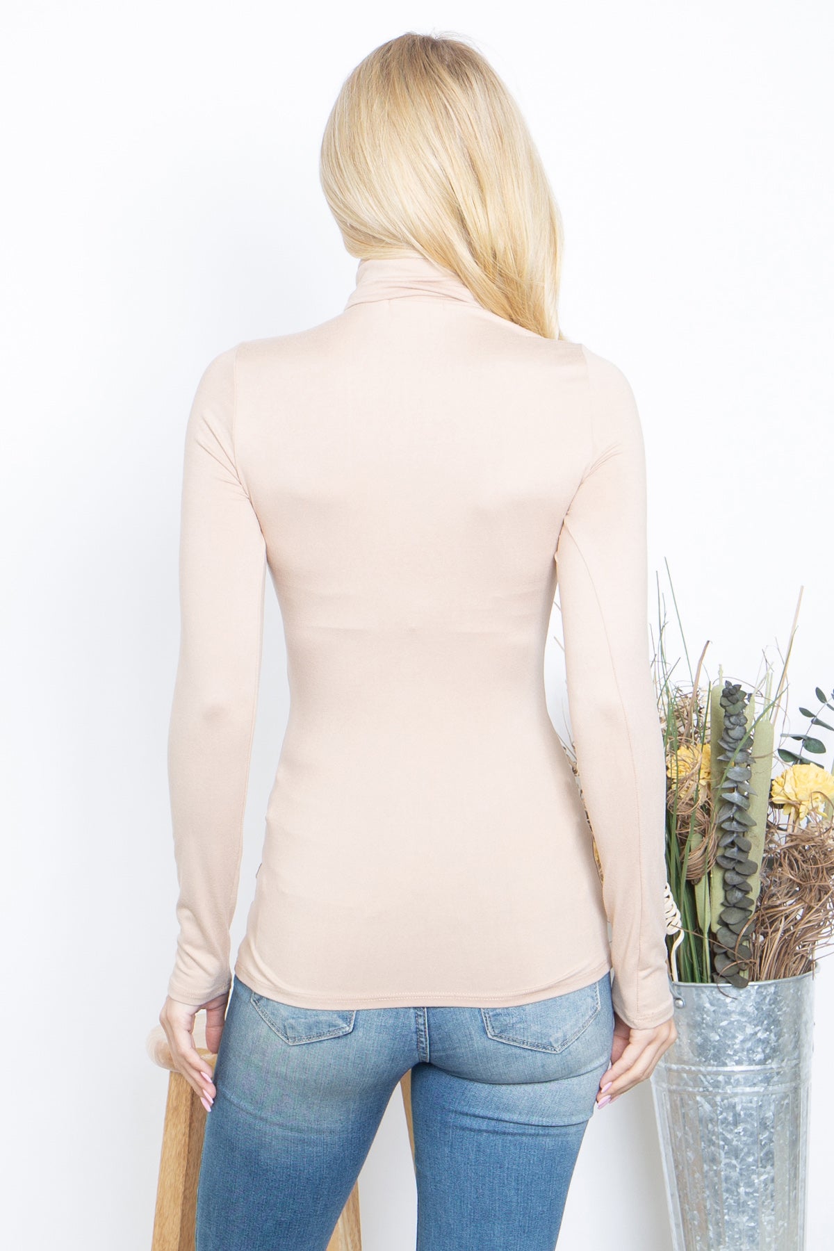 YMT20029-SOLID TURTLE NECKLINE LONG SLEEVE TOP 0-1-2-0