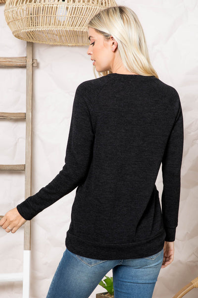 YMT20078V-KNIT FRONT POCKET LONG SLEEVED TOP 3-3