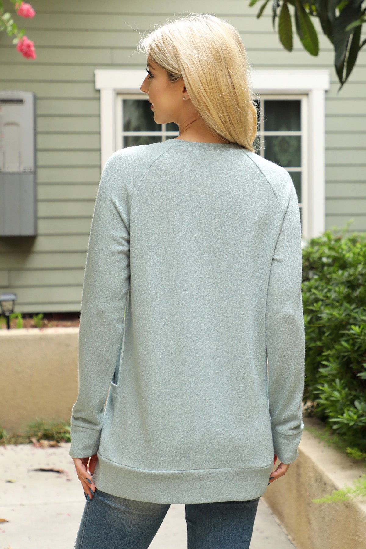 YMT20078V-KNIT FRONT POCKET LONG SLEEVED TOP 2-3