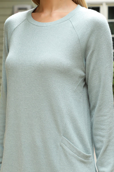 YMT20078V-KNIT FRONT POCKET LONG SLEEVED TOP 2-3