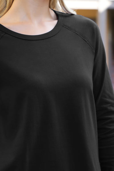 SOLID LONG SLEEVE ROUND NECK TOP 1-2-2-1