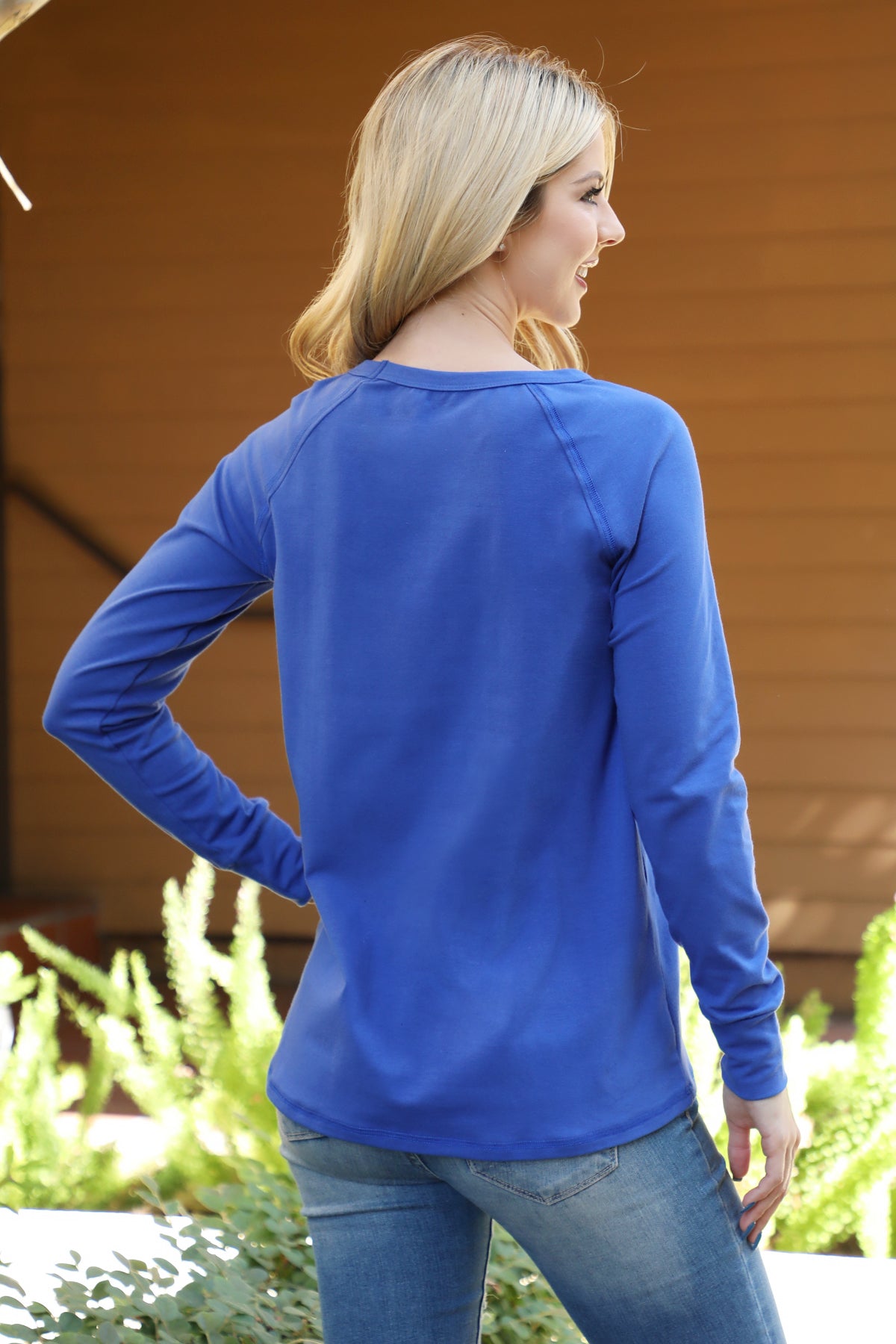 SOLID LONG SLEEVE ROUND NECK TOP 1-2-2-1