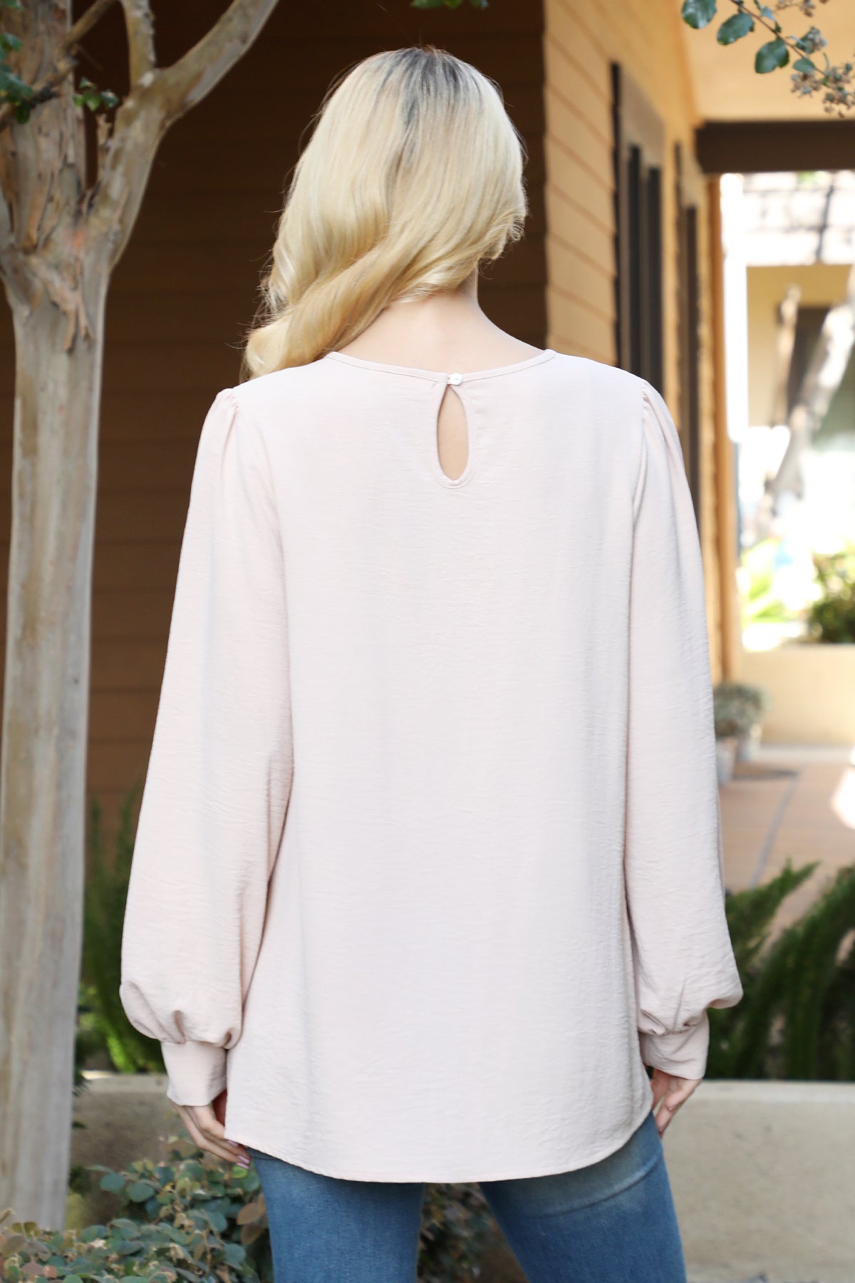 PUFF LONG SLEEVE SOLID TOP 1-1-1-1